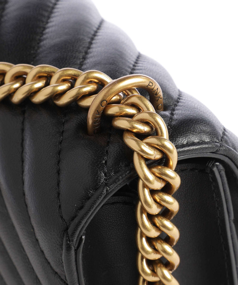 Pinko Love One Mini Shoulder bag nero/antique gold