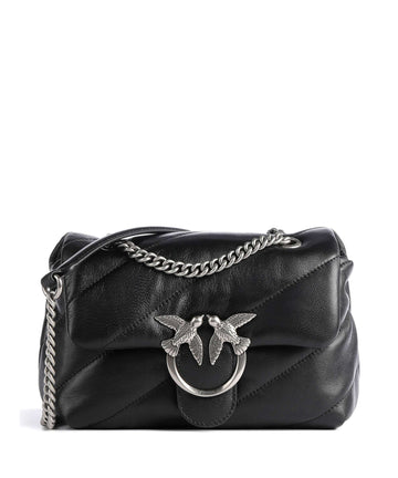 Pinko Love Puff Mini Taška cez rameno nero/old silver