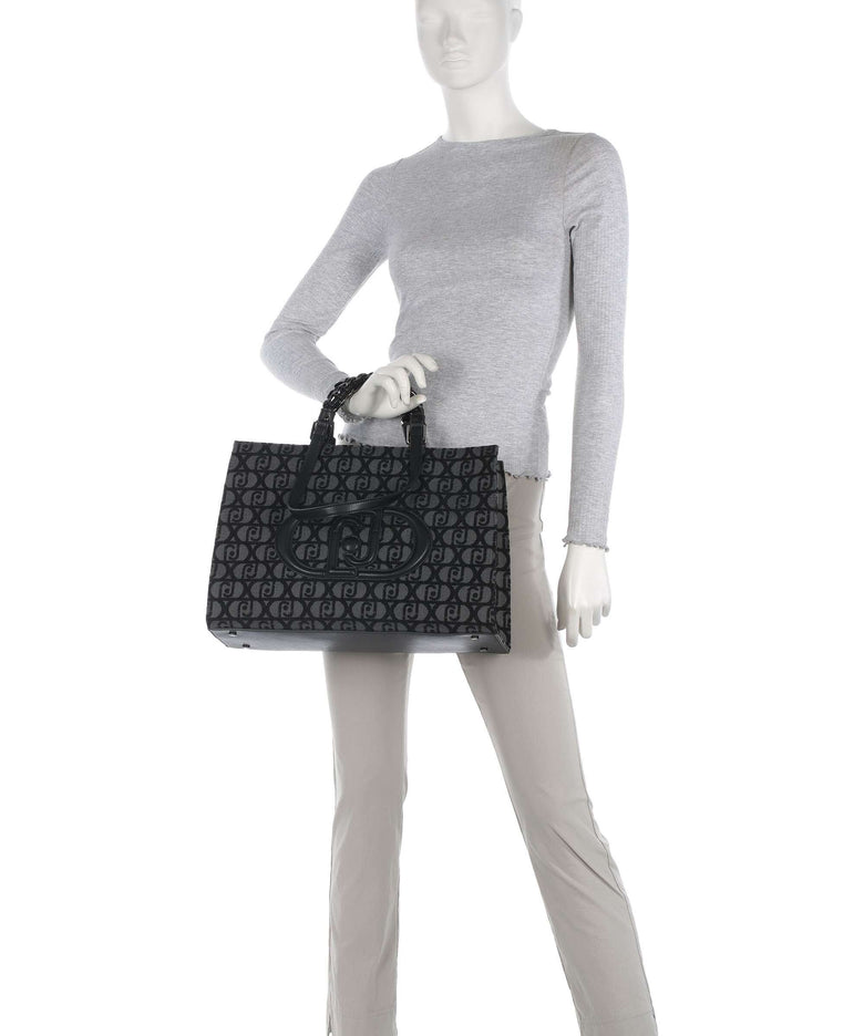 Liu Jo Rubino Tote bag jacquard nero