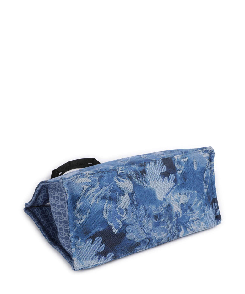 Liu Jo Mix Denim Print Tote bag denim flowers                 