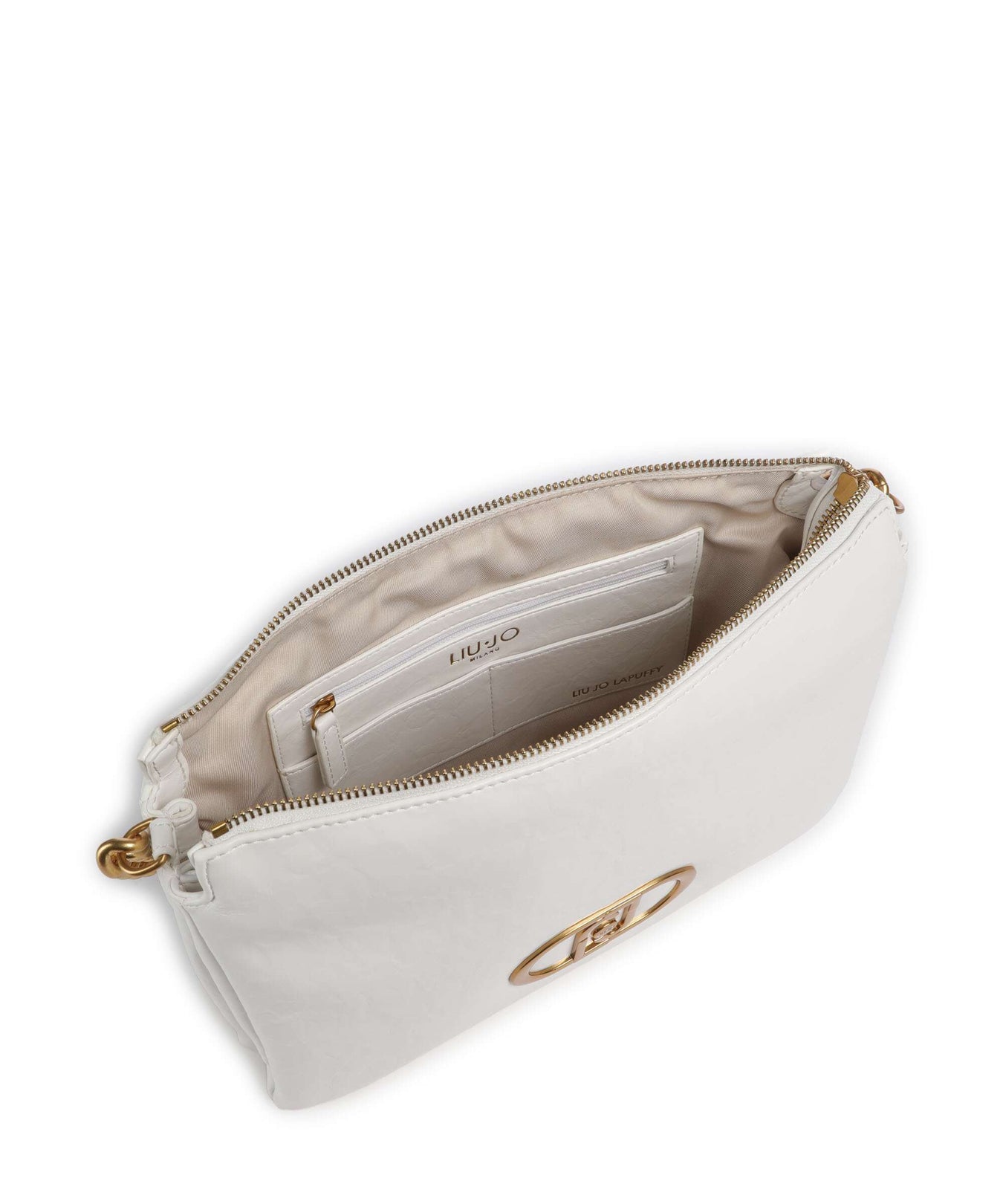 Liu Jo Lapuffy Shoulder bag offwhite