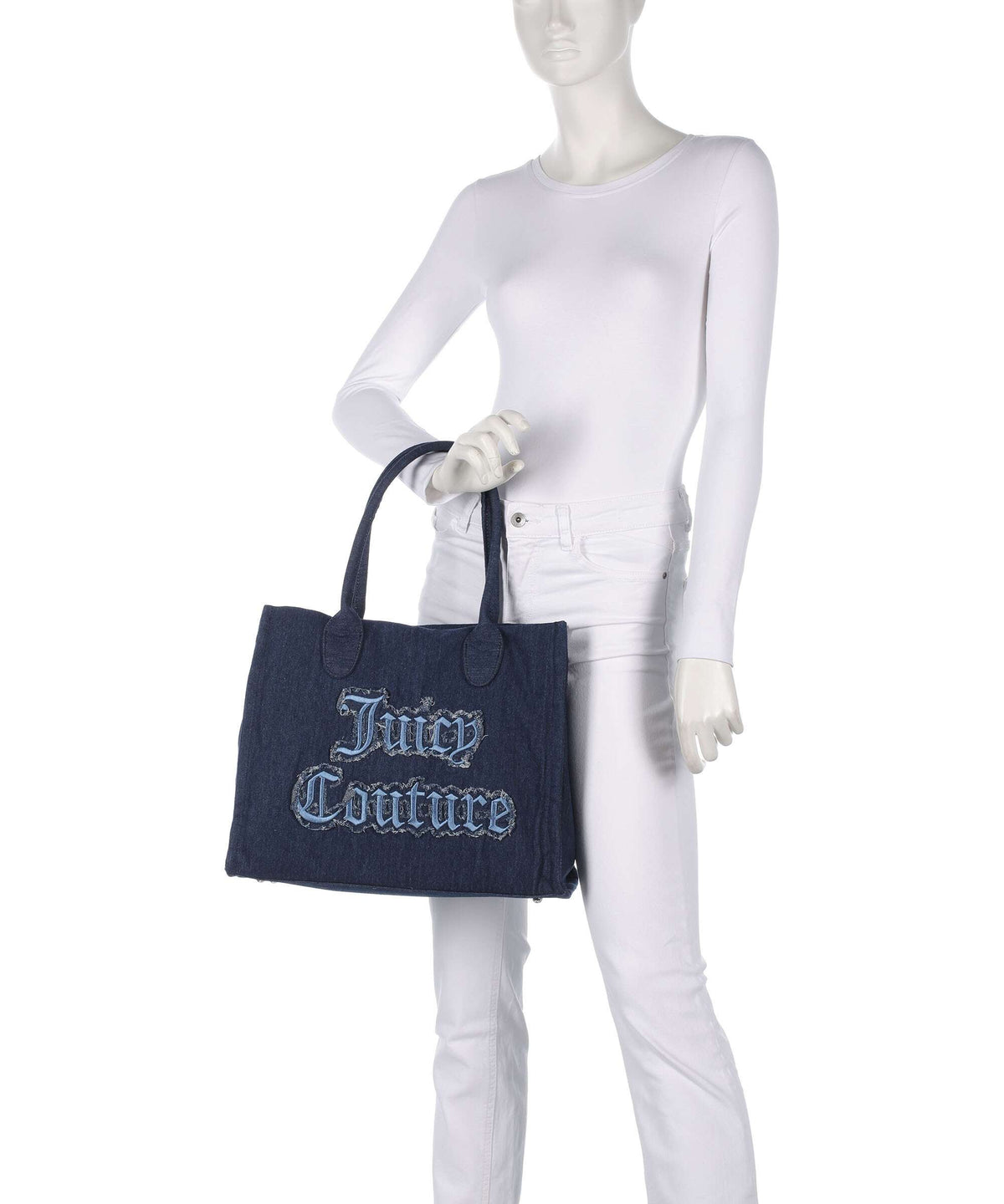 Juicy Couture Iris Distressed L Tote bag denim