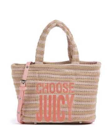 Juicy Couture Nora Straw S Kabelka peach pink