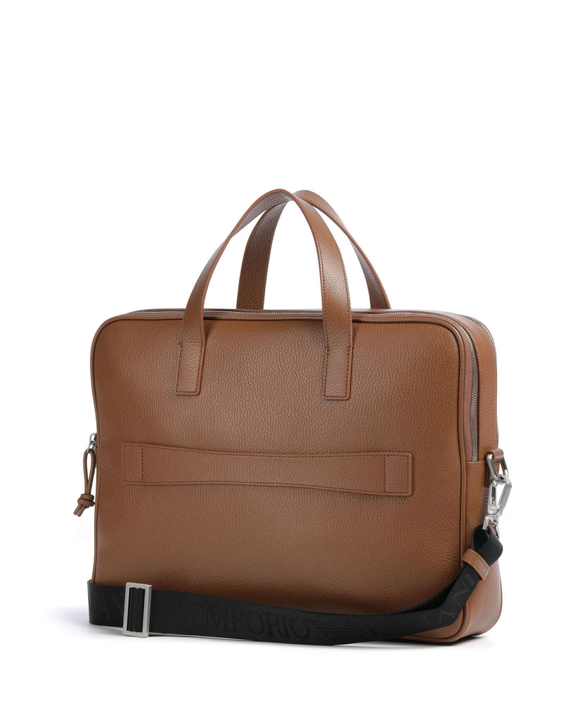 Emporio Armani Business Briefcase mocha bisque