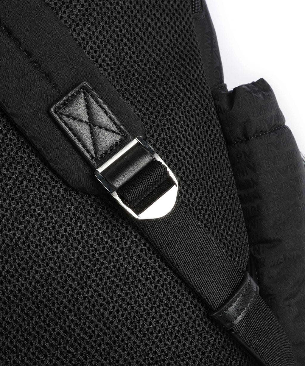 Emporio Armani Monogram Backpack black
