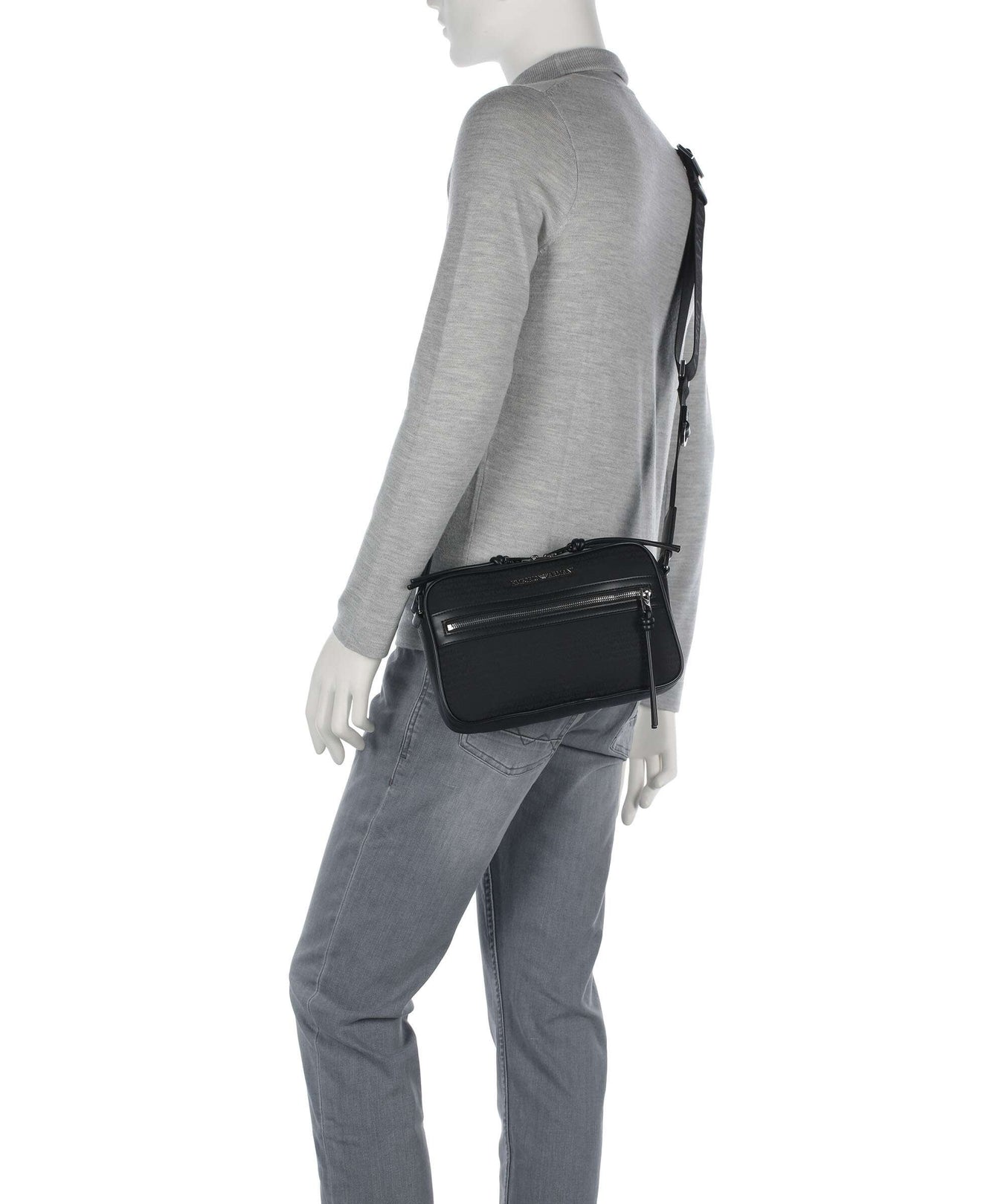 Emporio Armani Monogram Crossbody bag black beauty