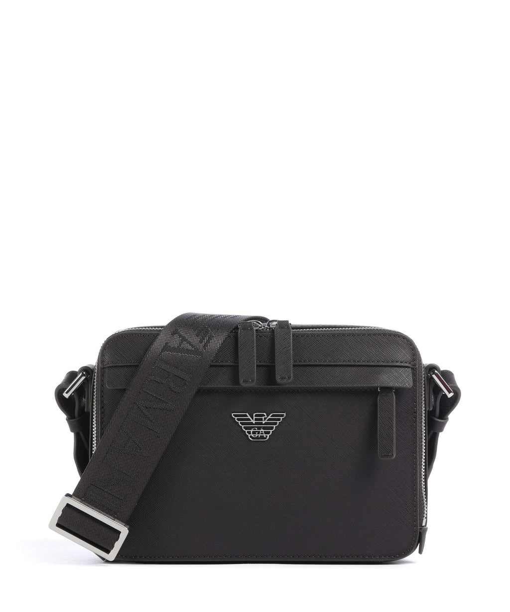 Emporio Armani Business Regenerated Crossbody bag ebony