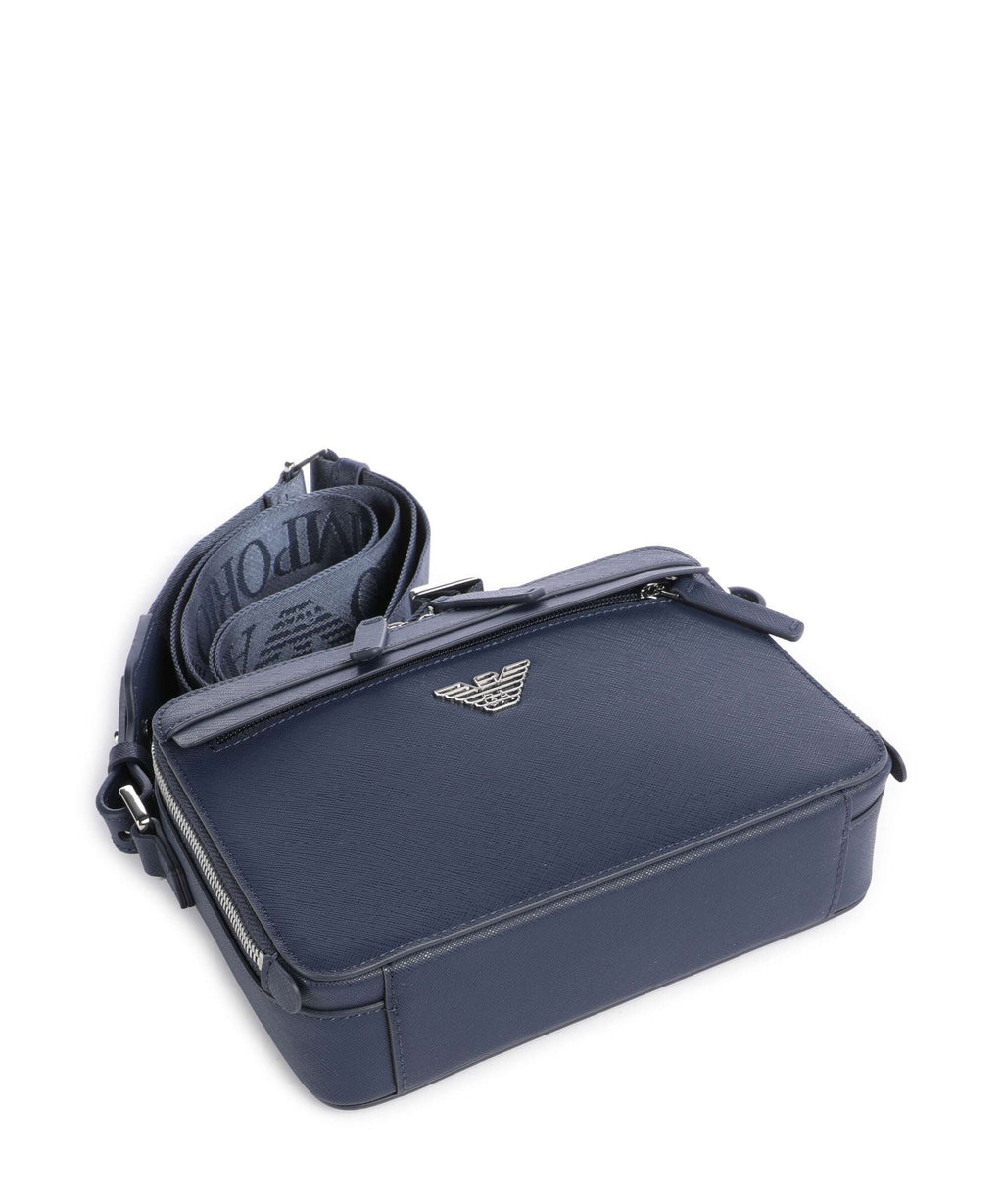 Emporio Armani Business Regenerated Crossbody bag medieval blue