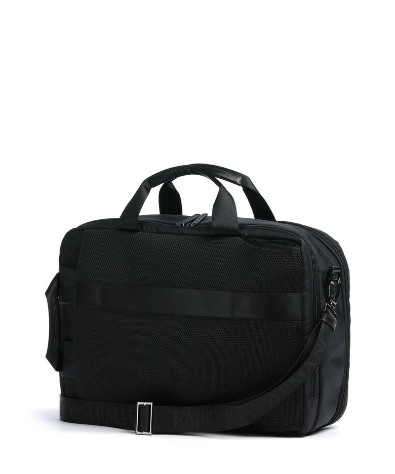 Emporio Armani Recycled Nylon Backpack bag black beauty