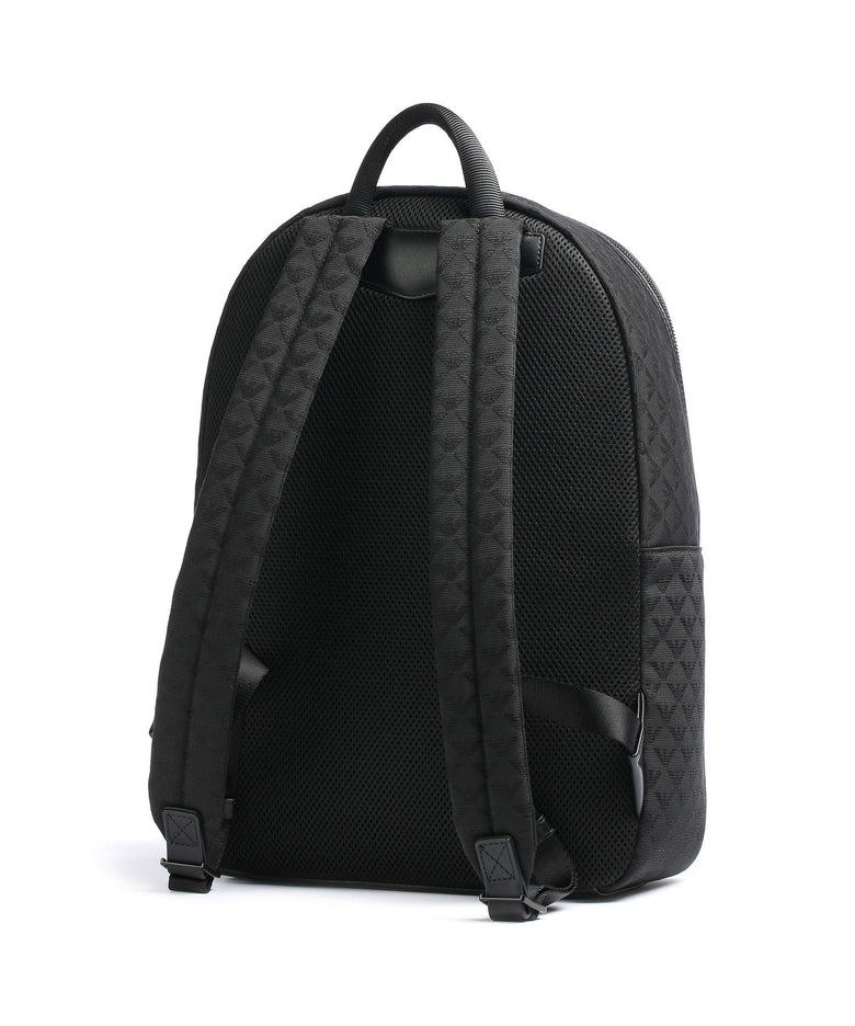 Emporio Armani Omnia Jacquard Backpack black