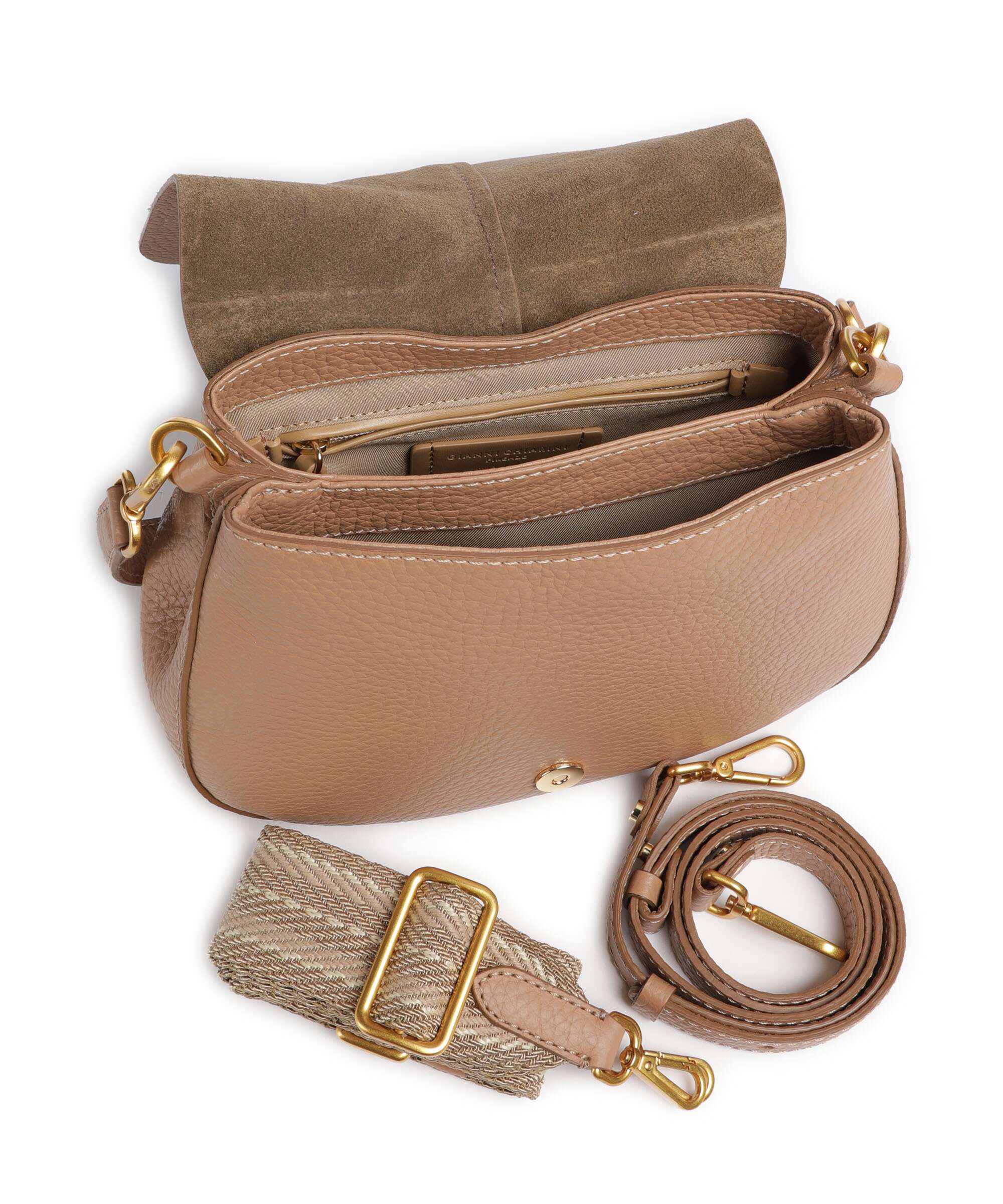 Gianni Chiarini Helena Round Shoulder bag clay