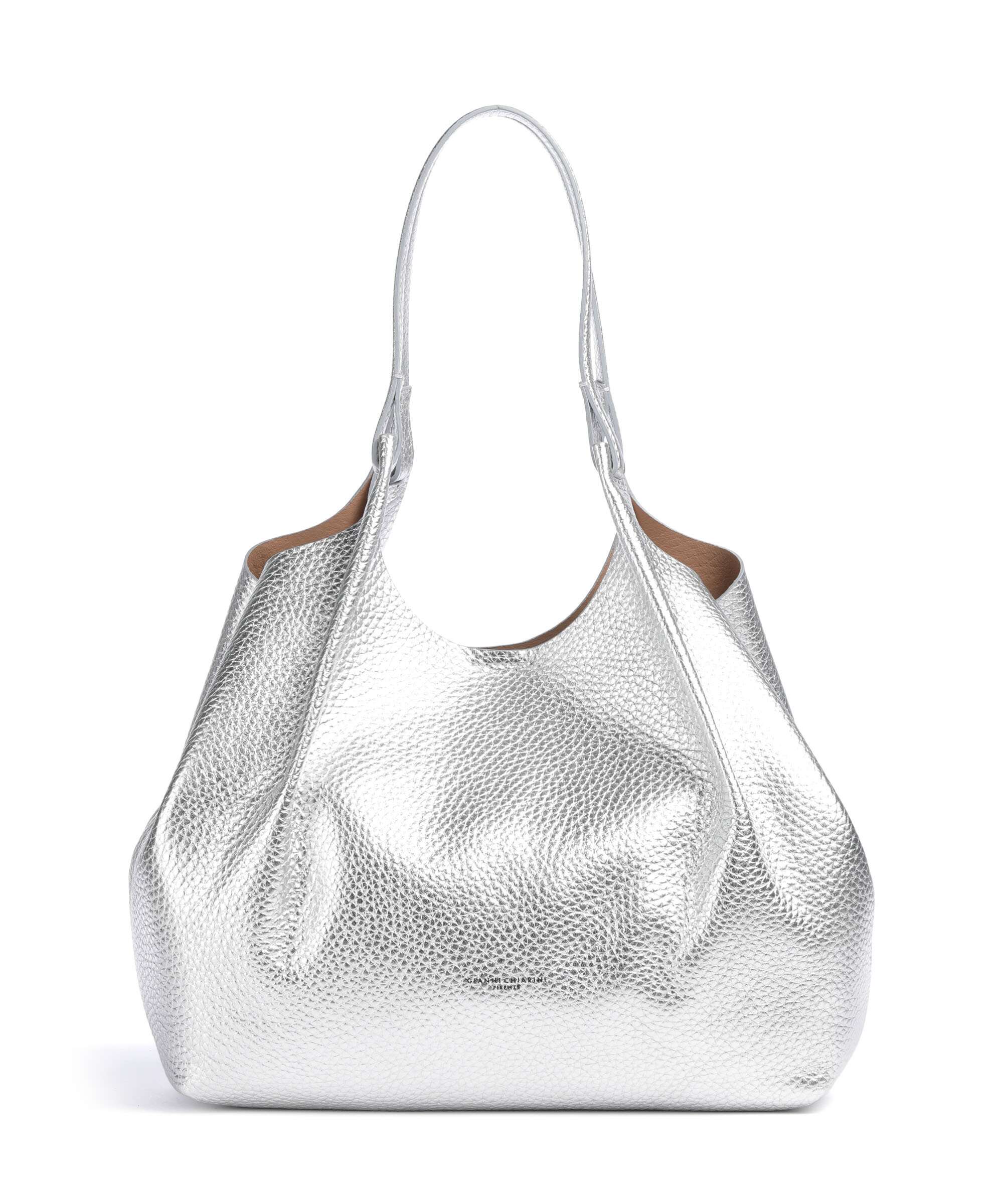 Gianni Chiarini Dua L Tote bag silver clay