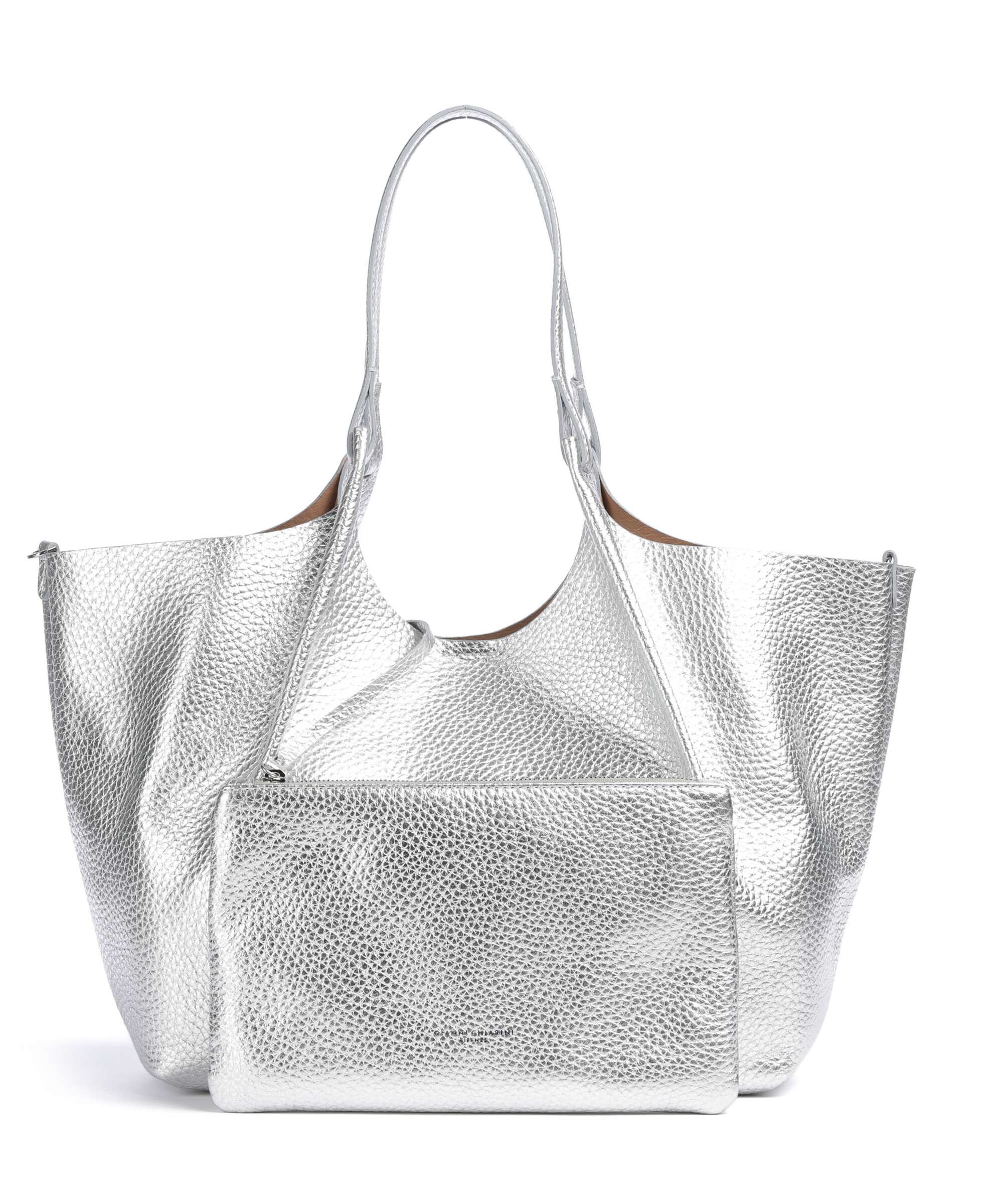 Gianni Chiarini Dua L Tote bag silver clay