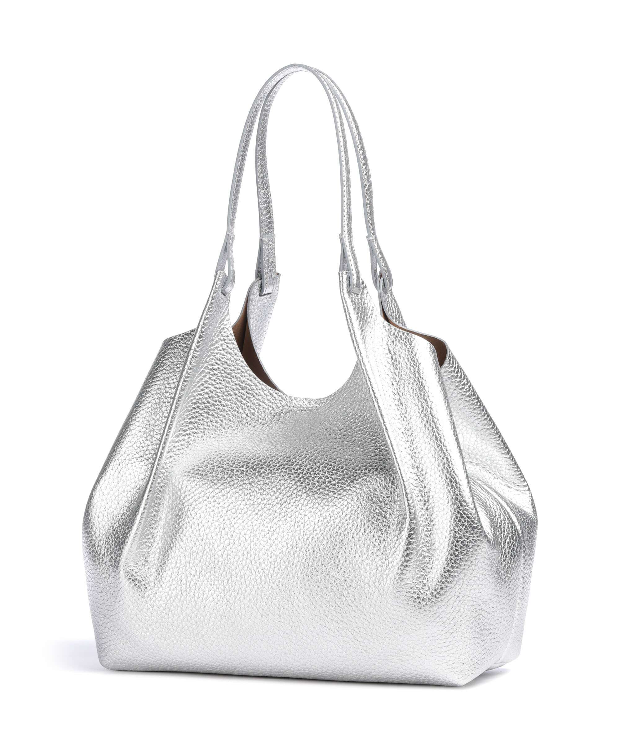Gianni Chiarini Dua L Tote bag silver clay