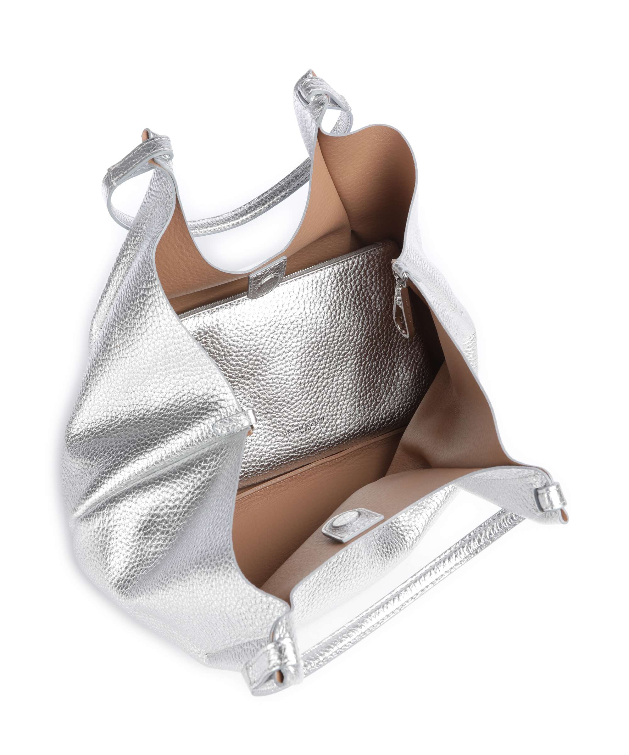Gianni Chiarini Dua L Tote bag silver clay