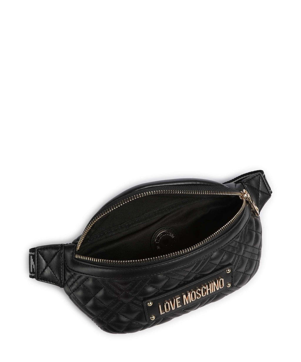 Love Moschino Quilted Belt bag nero
