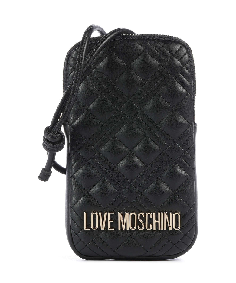Love Moschino Bold Love Laminated Phone bag nero