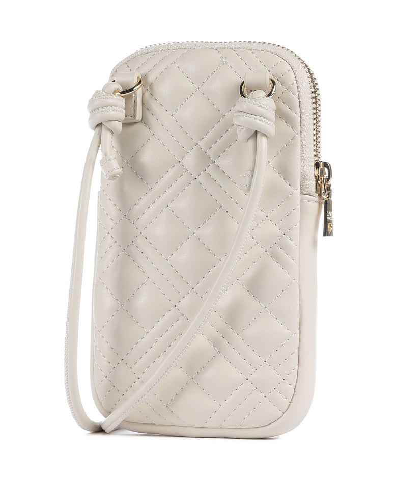 Love Moschino Bold Love Laminated Phone bag avorio