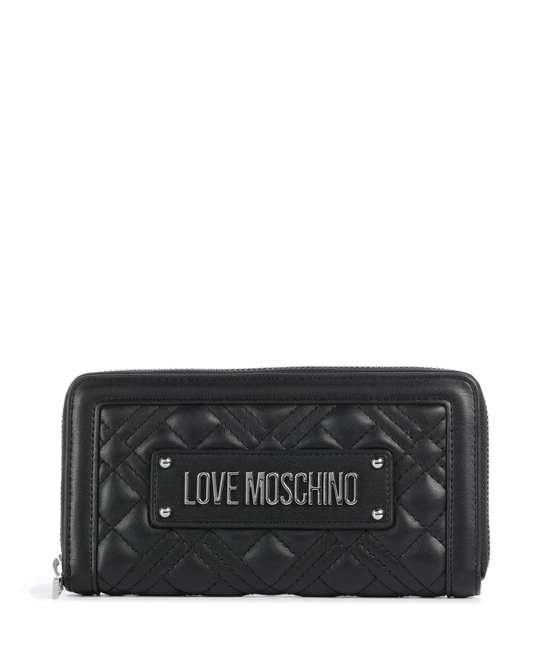 Love Moschino Bold Love Laminated Wallet nero