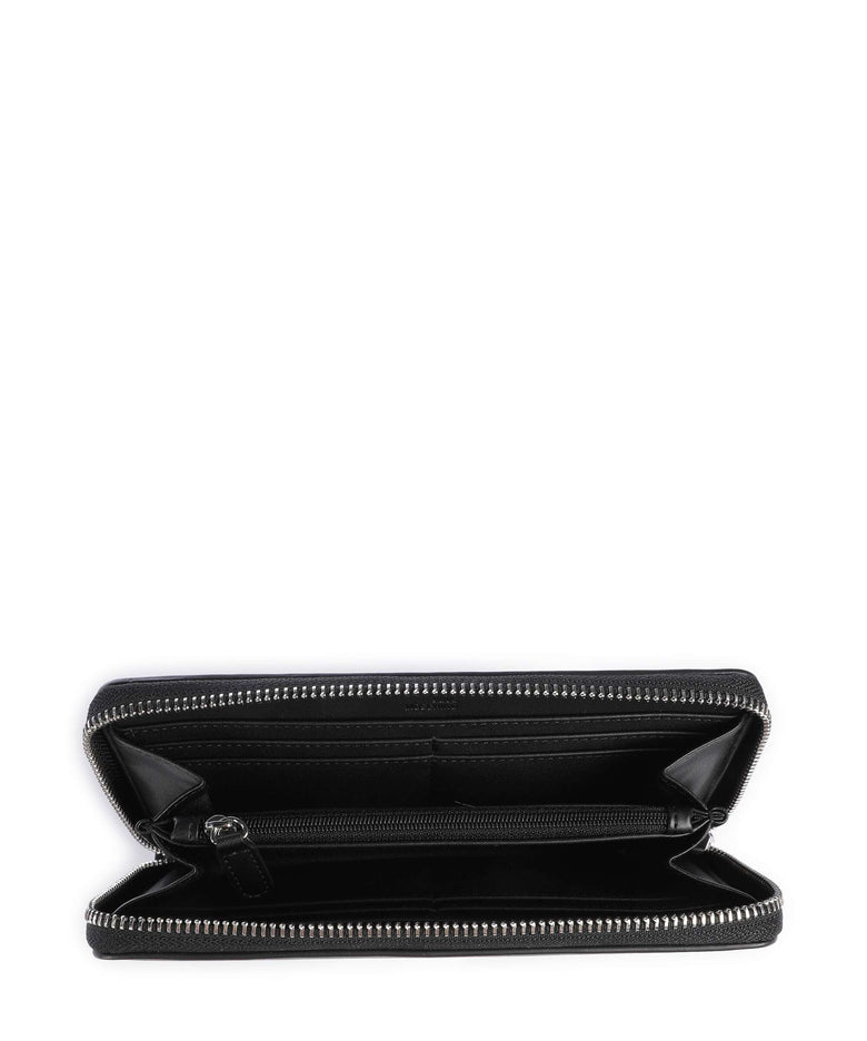 Love Moschino Bold Love Laminated Wallet nero