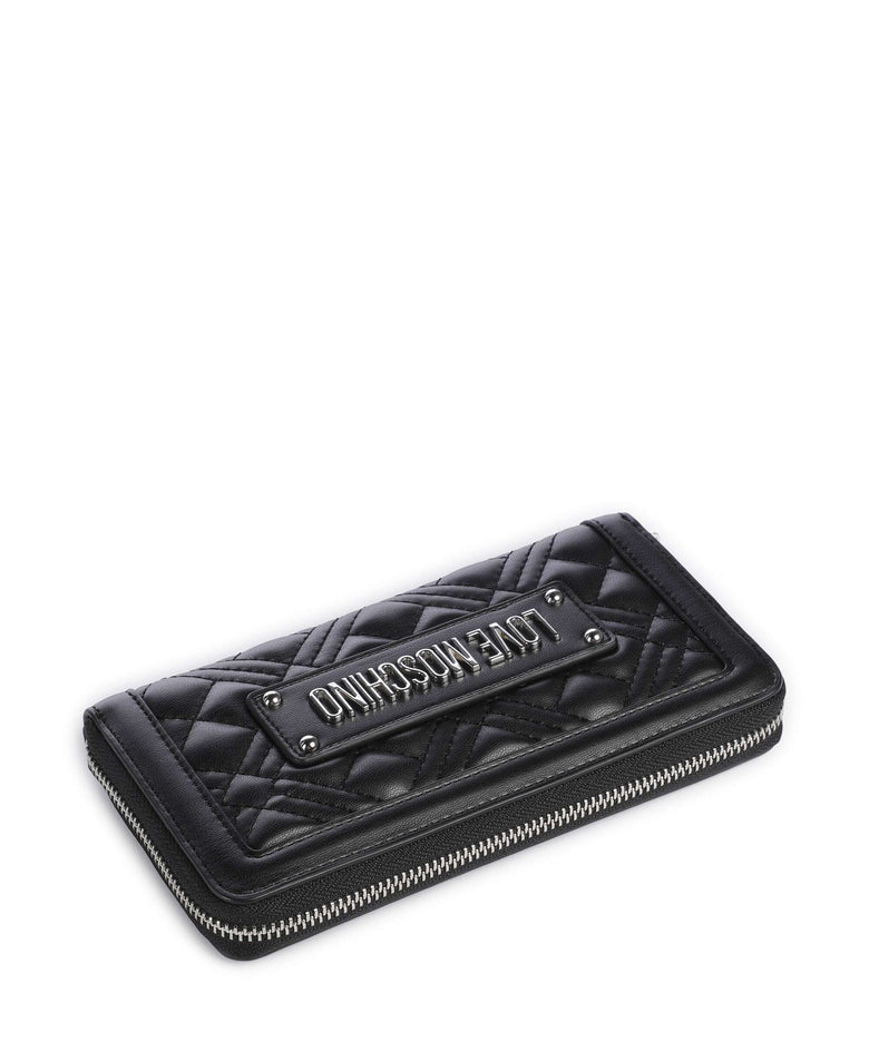 Love Moschino Bold Love Laminated Wallet nero