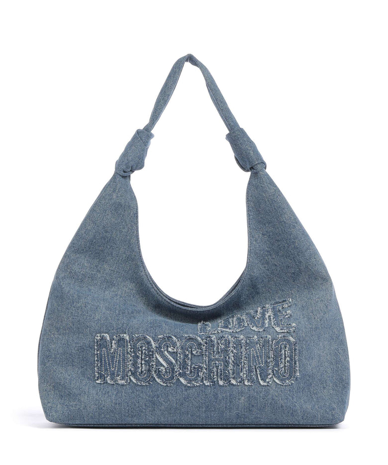Love Moschino Denim Hobo bag blu