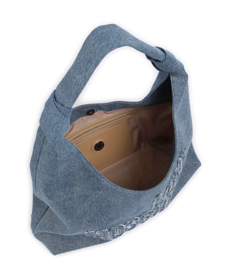Love Moschino Denim Hobo bag blu