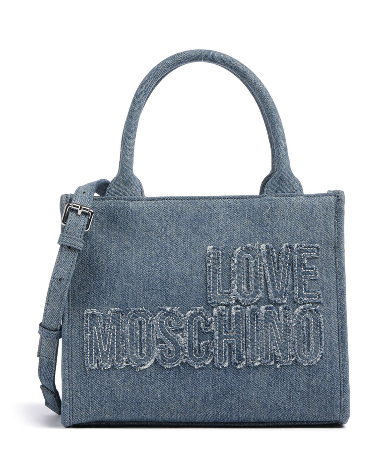 Love Moschino Denim Handbag blu