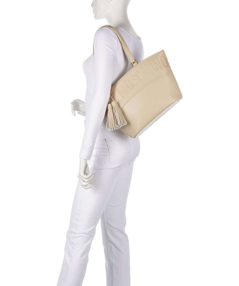 Love Moschino Item Cabas Tote bag beige