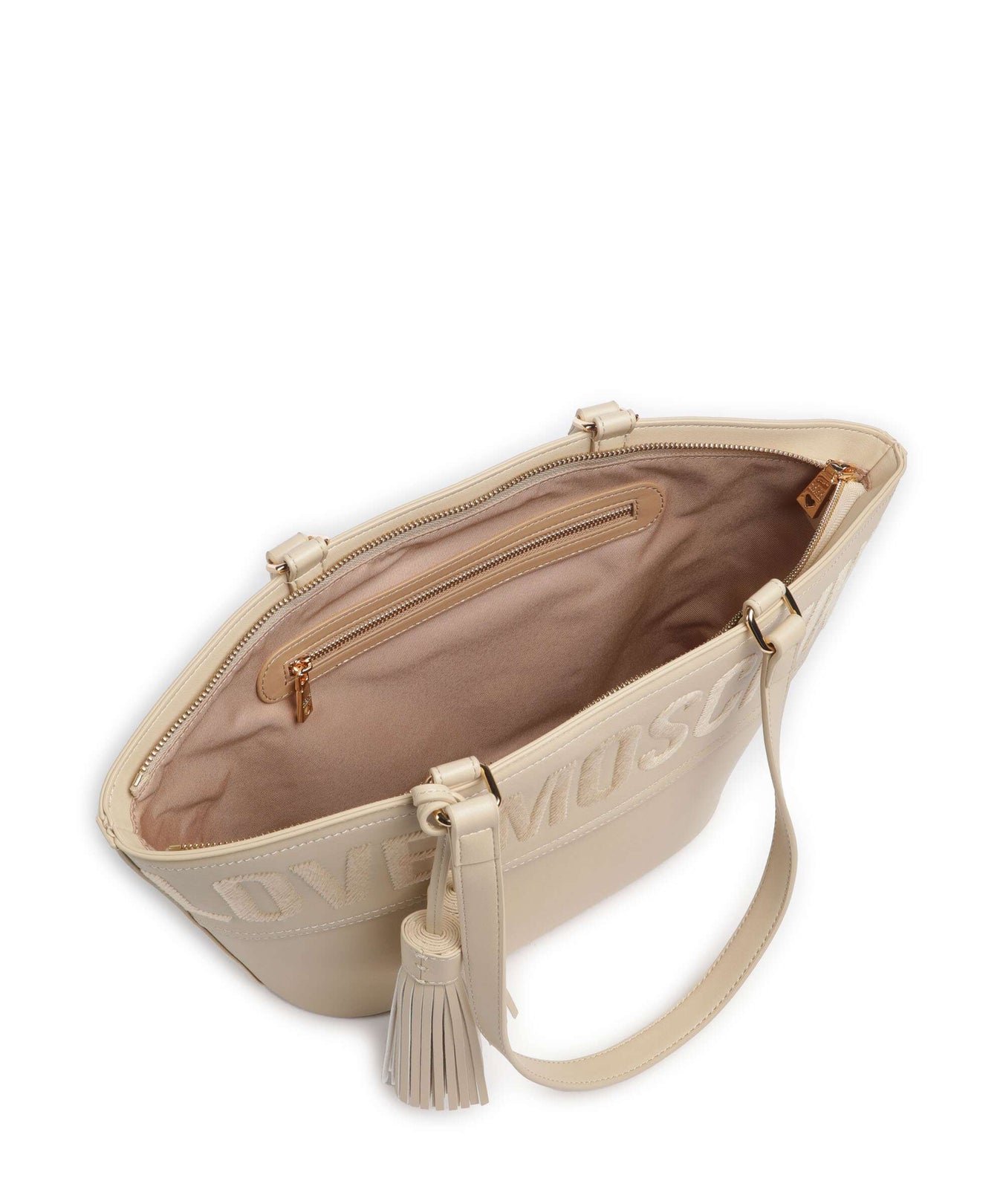 Love Moschino Item Cabas Tote bag beige