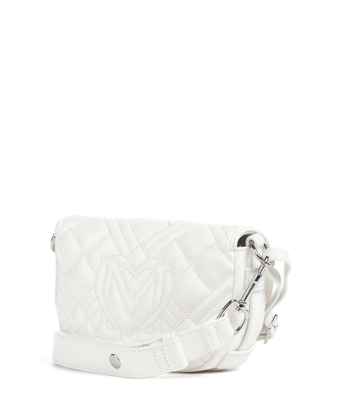 Love Moschino Quilted Crossbody bag bianco