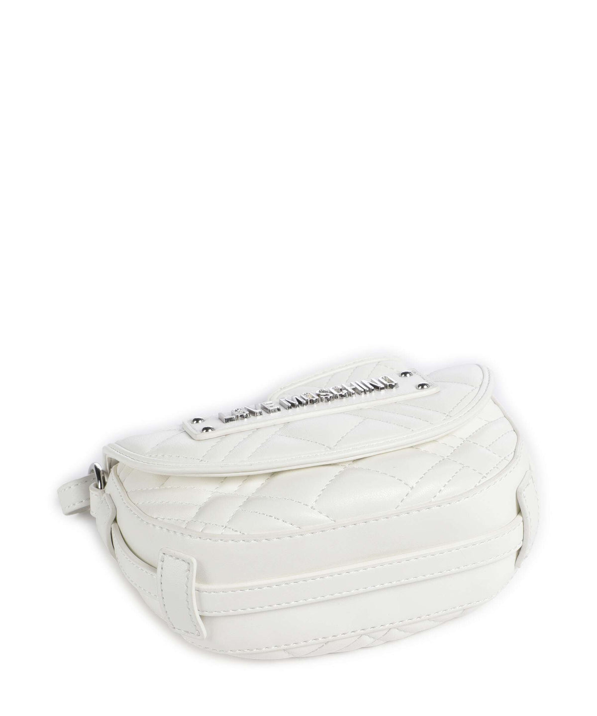 Love Moschino Quilted Crossbody bag bianco