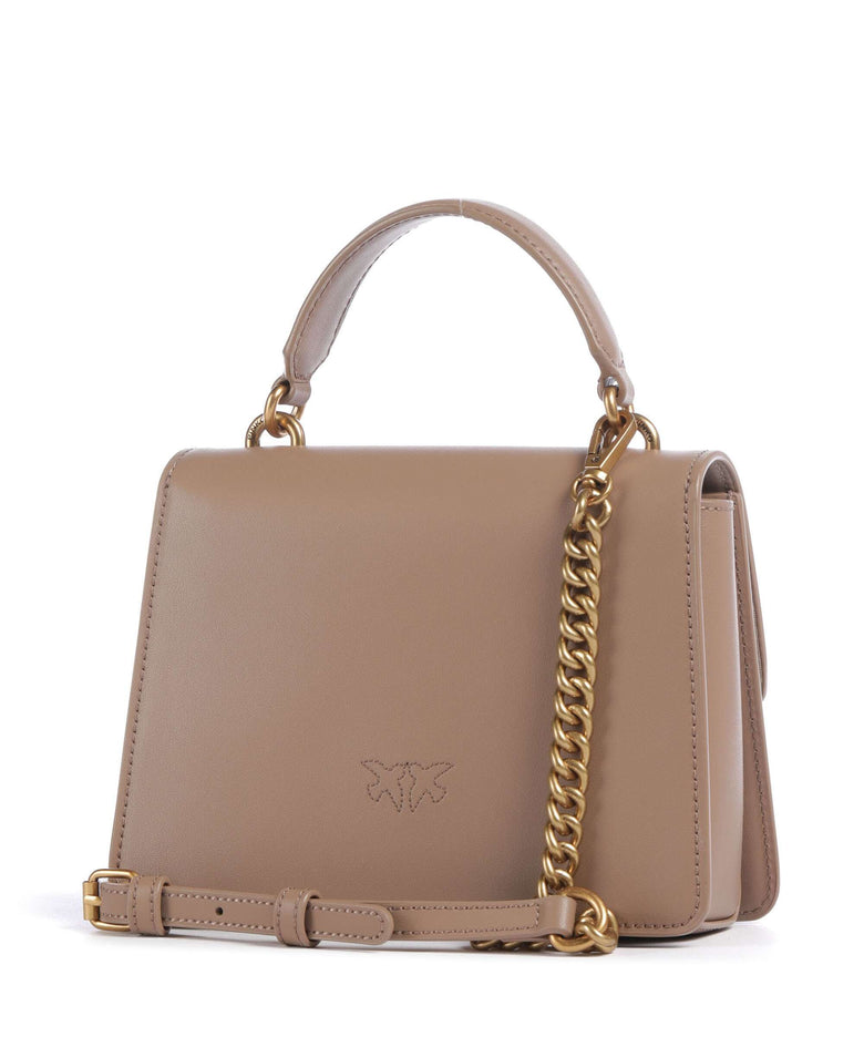 Pinko Love One Mini Crossbody bag biscotto zenzero/antique gold