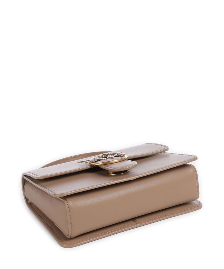 Pinko Love One Mini Crossbody bag biscotto zenzero/antique gold