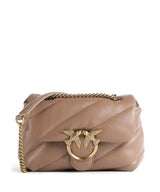 Pinko Love Puff Mini Taška cez rameno biscotto zenzero/antique gold