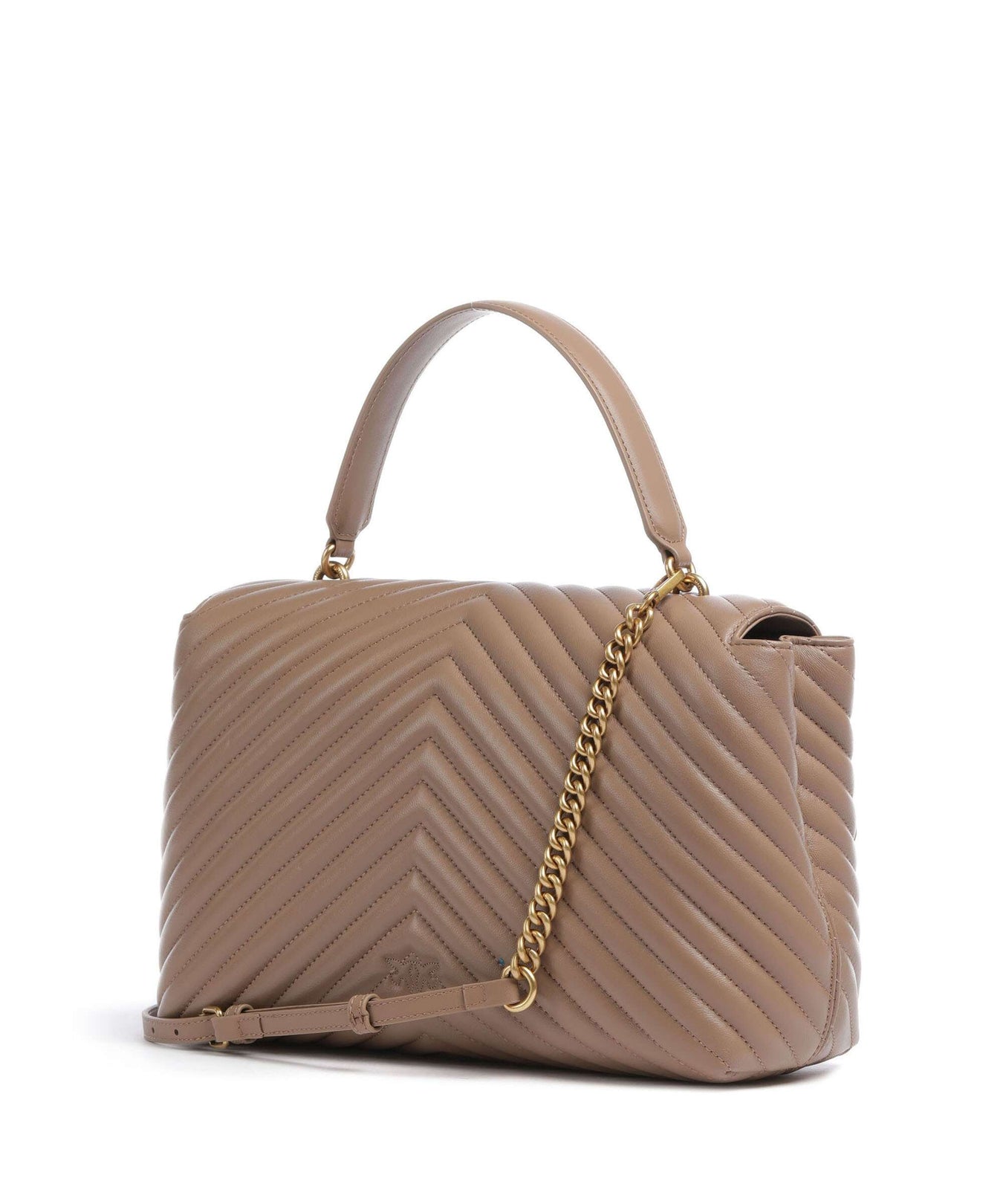 Pinko Love Lady Puff Big Handbag biscotto zenzero