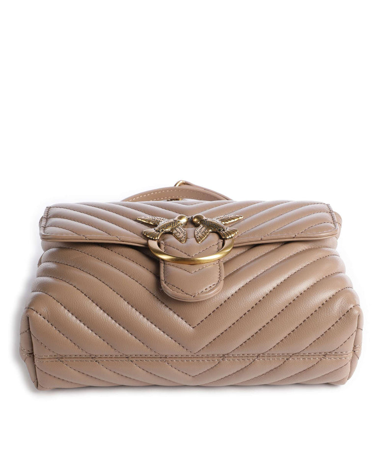 Pinko Love Lady Puff Mini Handbag biscotto zenzero/antique gold