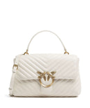 Pinko Love Lady Puff Classic Kabelka bianco seta/antique gold