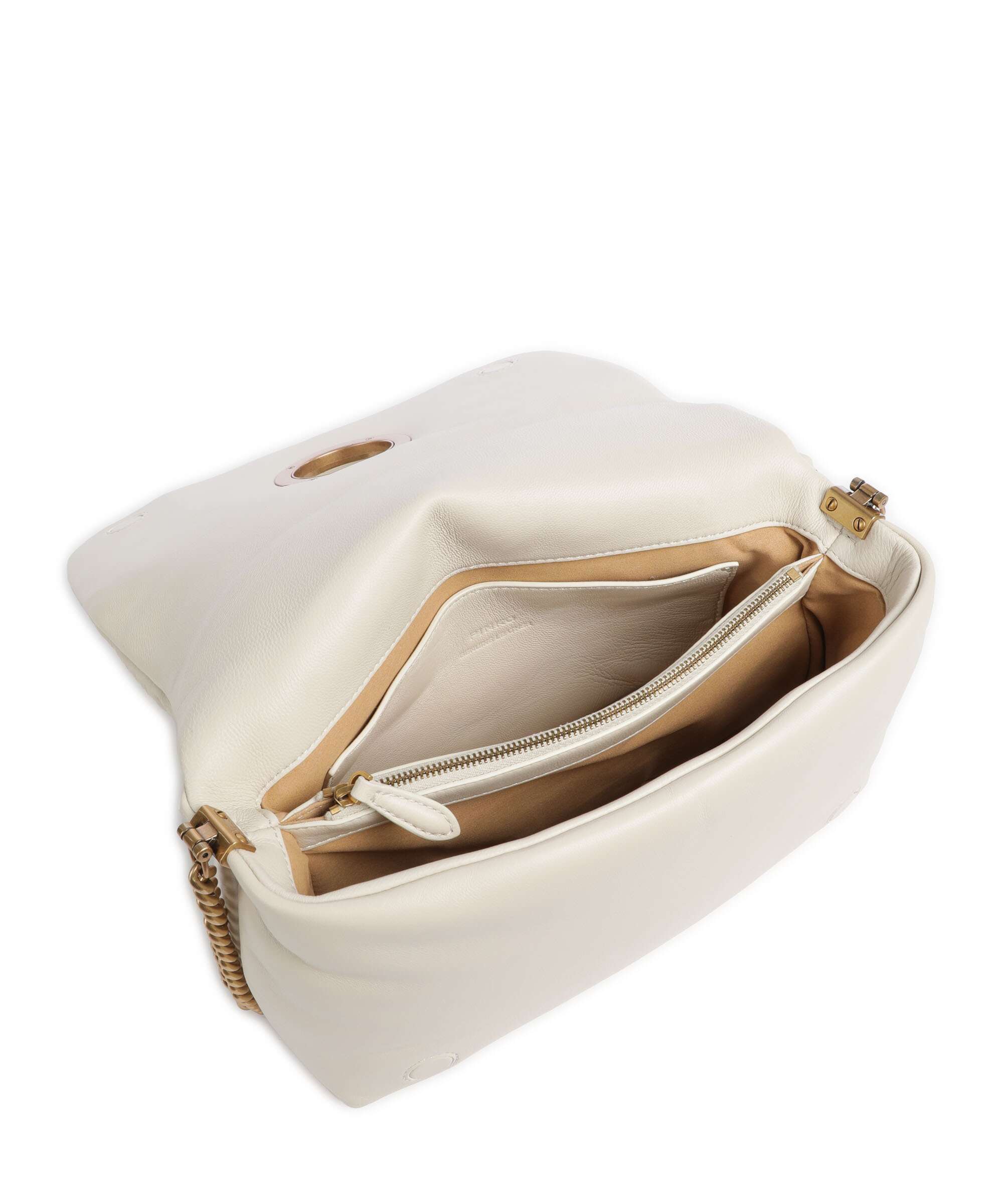Pinko Love Click Puff Classic Crossbody bag bianco/block color