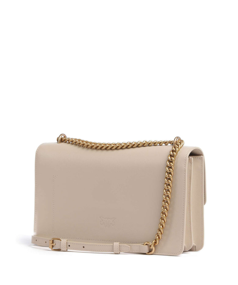 Pinko Love One Classic Shoulder bag beige/grigio fumo/antique gold