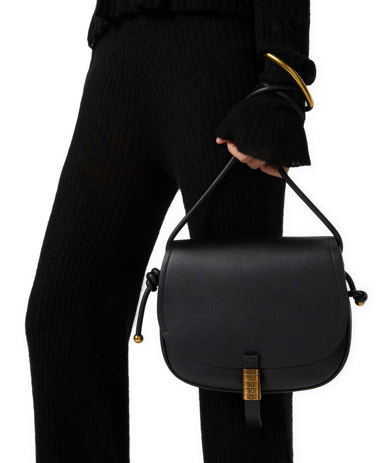 Pinko Saddle Classic Crossbody bag nero/antique gold