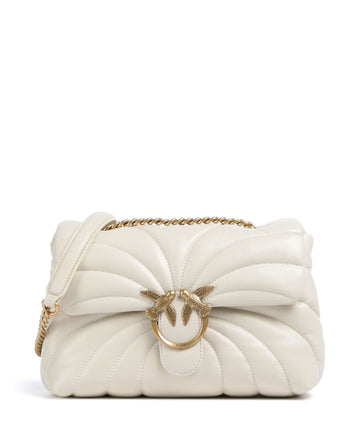 Pinko Love Puff Classic Taška cez rameno bianco seta/antique gold