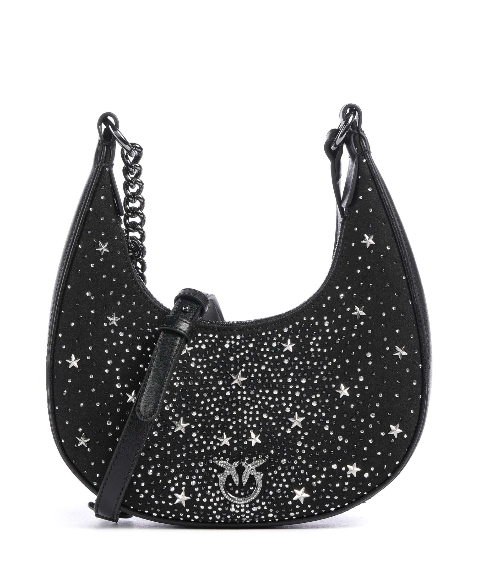 Pinko Brioche Mini Crossbody bag nero limousine/canna fucile