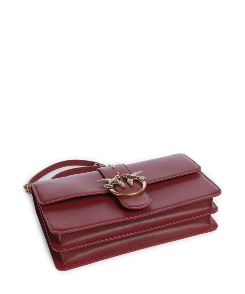 Pinko Love One Classic Crossbody bag bordeaux merlot/antique gold