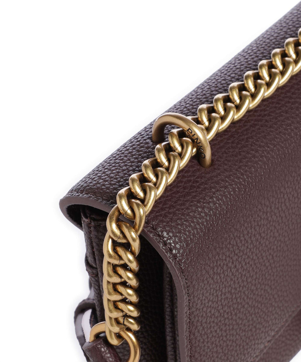 Pinko Love Soft Mini Shoulder bag uva di catawba/antique gold