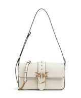 Pinko Love One Classic Slouchy Taška cez rameno bianco seta/antique gold