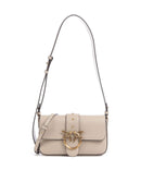Pinko Love One Mini Slouchy Taška cez rameno beige/grigio fumo/antique gold