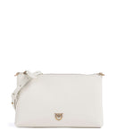 Pinko Flat Mini Taška cez rameno bianco seta/antique gold