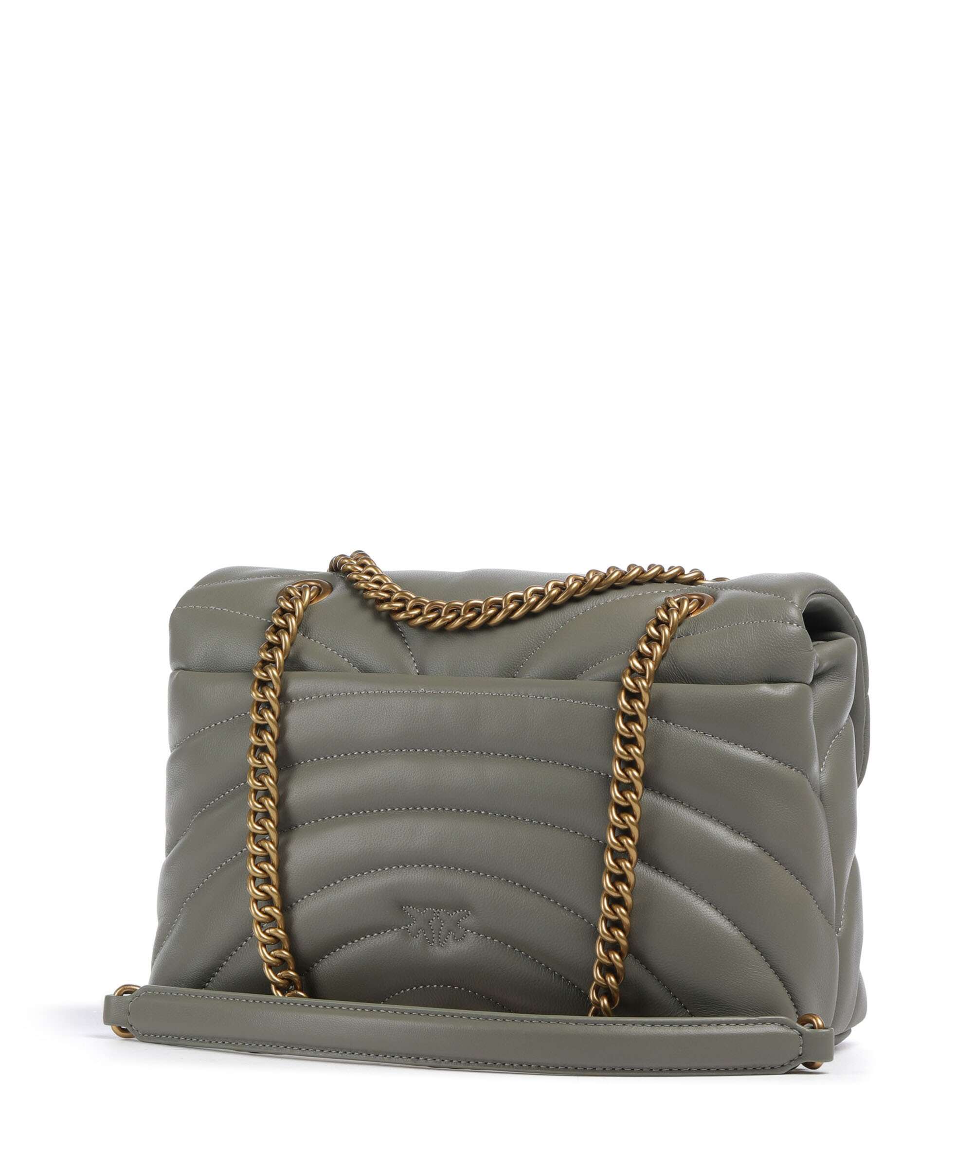 Pinko Love Puff Classic Shoulder bag verde vertiver/antique gold