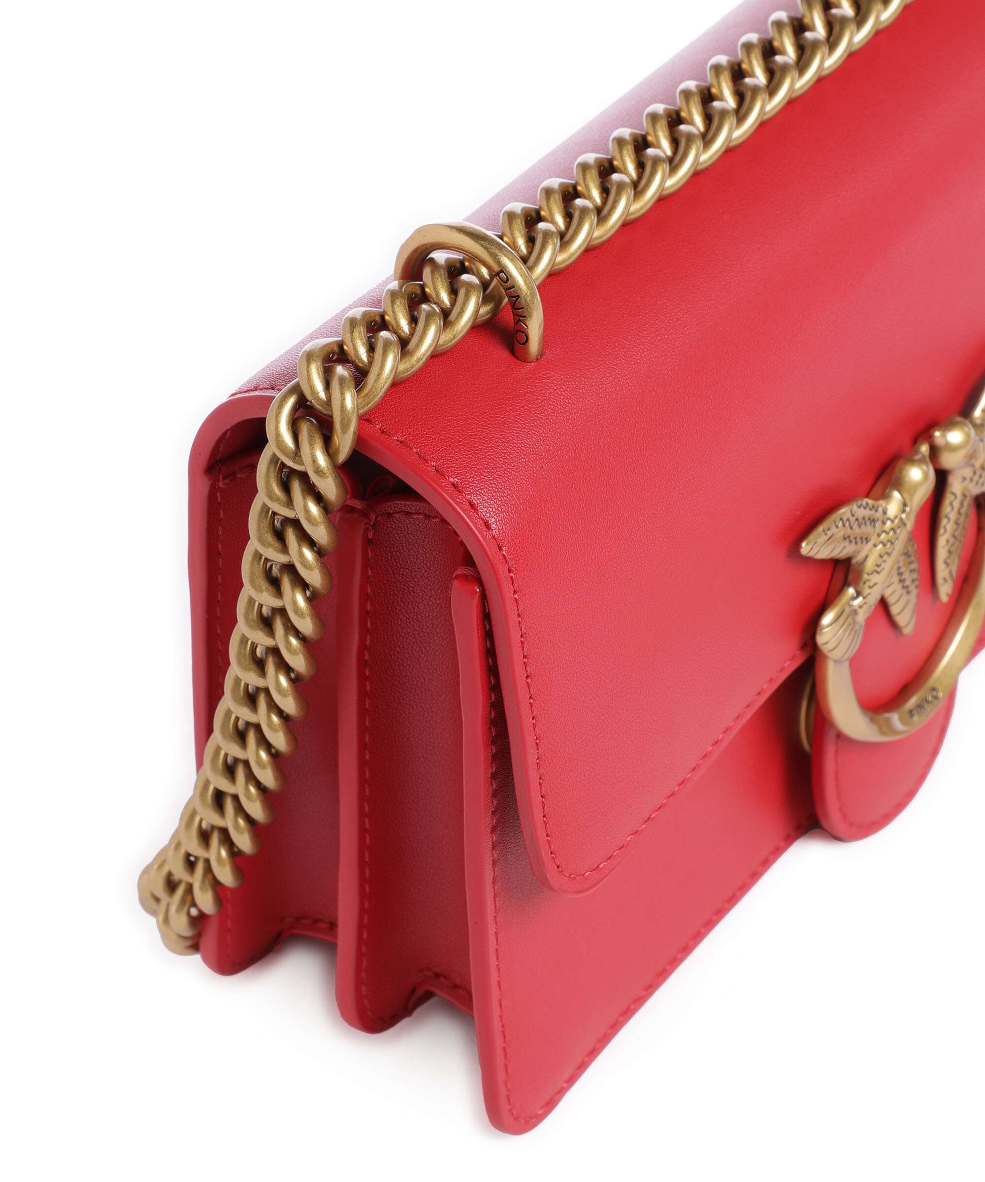 Pinko Love One Mini Shoulder bag rosso/antique gold